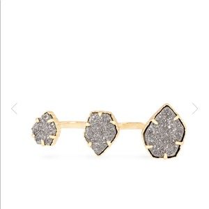 Kendra Scott Silver Drusy Ring